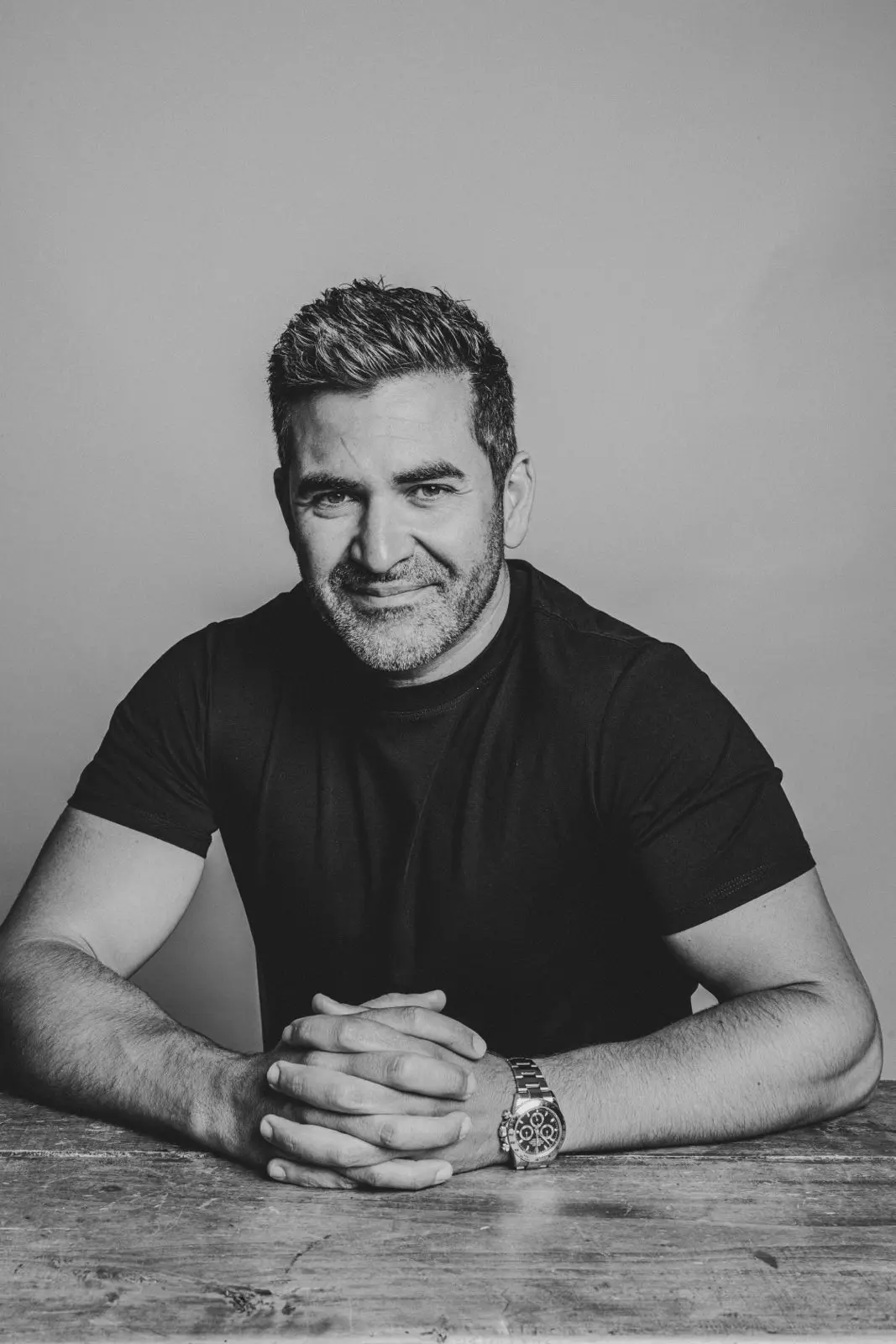 Portrait de Nassim Boukrouh, noir et blanc